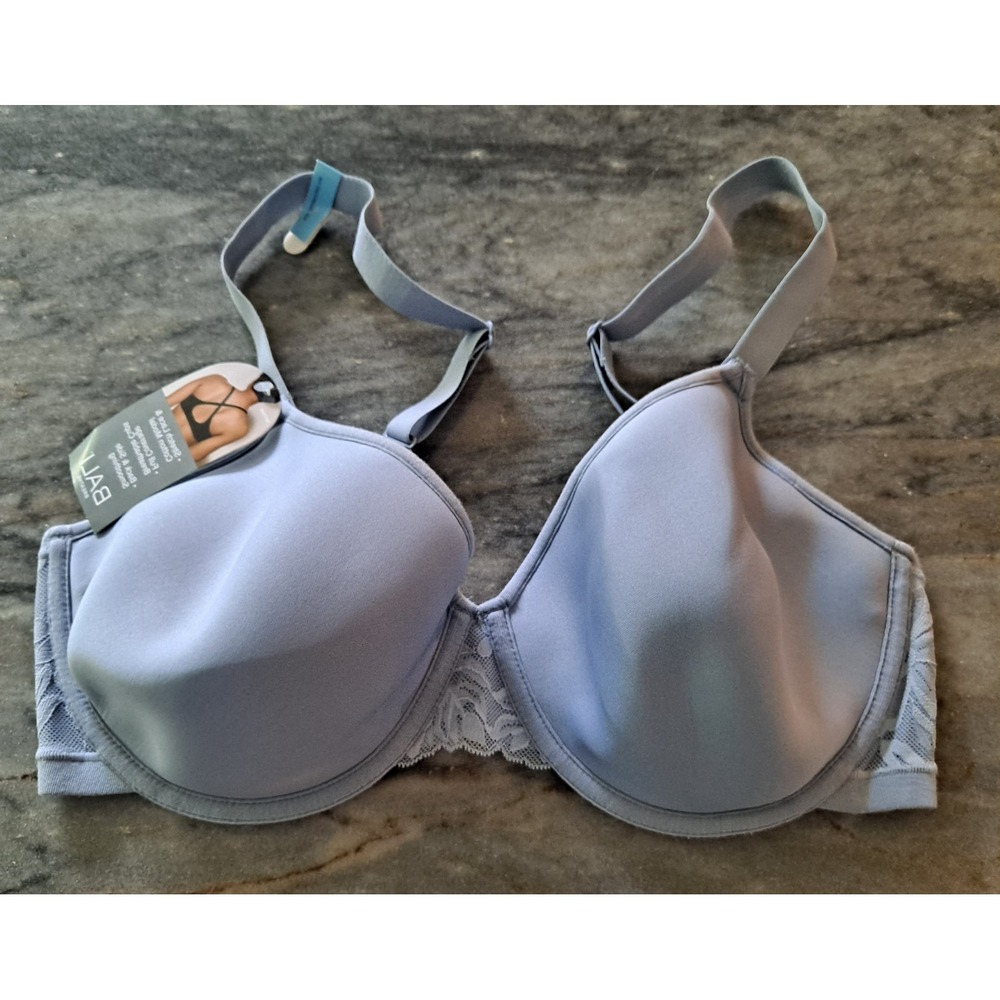 Bali SILVER SATIN Breathe Lightweight Underwire T-Shirt Bra 40C